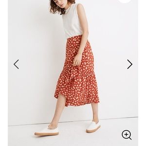 Madewell wrap skirt